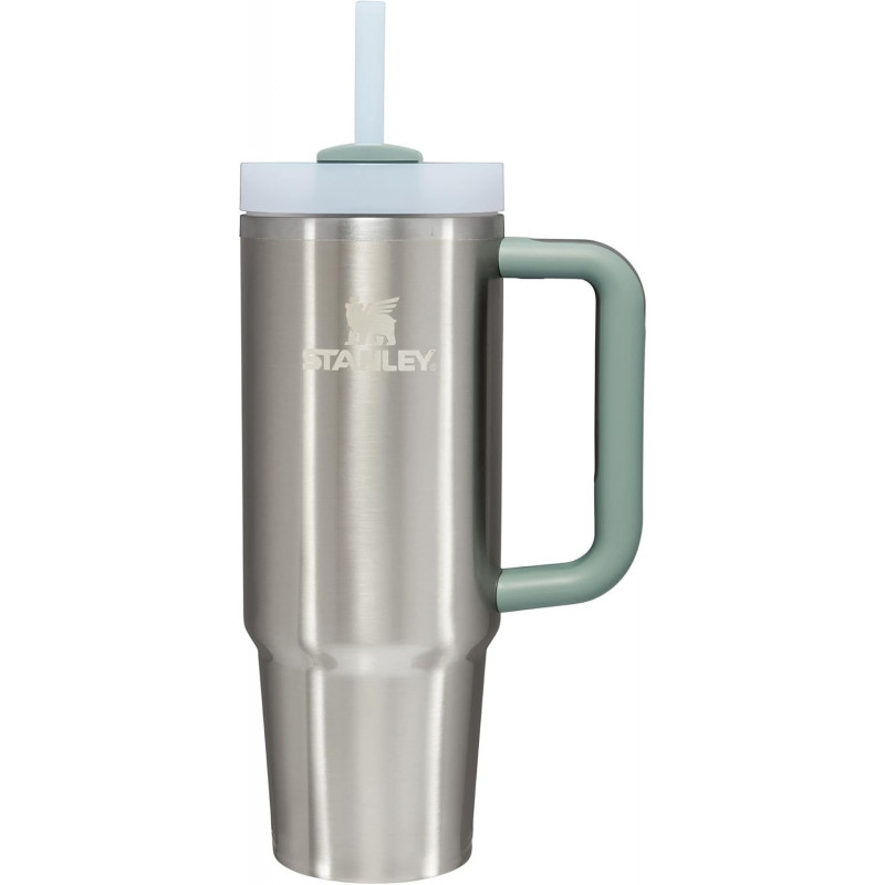 Vaso Stanley Quencher H2.0 de 30 oz con Asa y Pajita