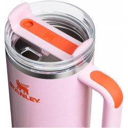 Vaso Stanley Quencher H2.0 de 40 oz con Asa y Pajita