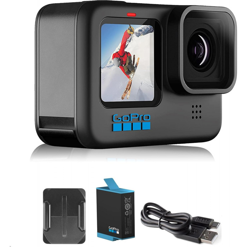 GoPro HERO10 Black - Cámara de Acción Impermeable con Empaque E-Commerce